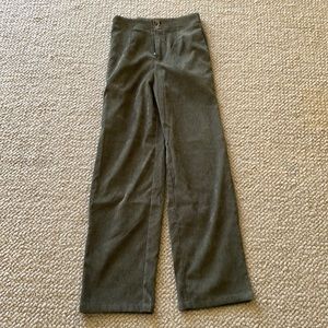 Olive corduroy jeans, size 24